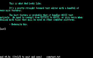 Ned Editing a text file